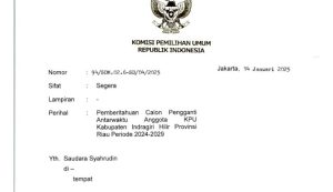 Diduga KPU Inhil memiliki Kepentingan Dalam Proses PAW Komisionernya Netralitas Dipertanyakan