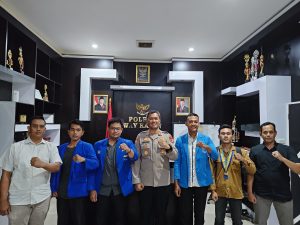 PMII Way Kanan Audiensi dengan Kapolres: Perkuat Sinergi Jaga Stabilitas Sosial & Lingkungan
