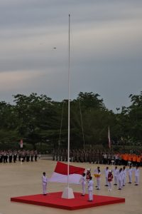 Khidmat, Paskibraka Rohil Sukses Turunkan Merah Putih di HUT ke-80 RI